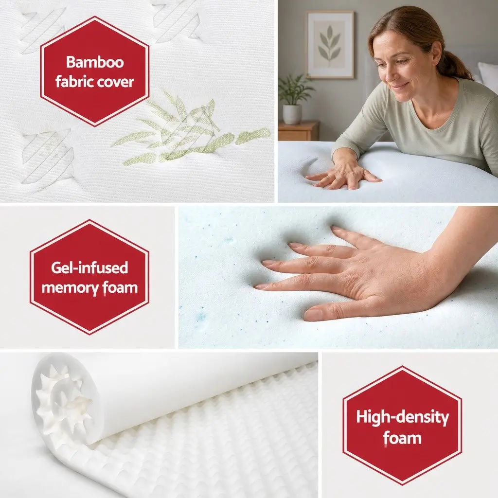 Queen Mattress 30cm Cool Gel Foam and Pocket Spring Comfort
