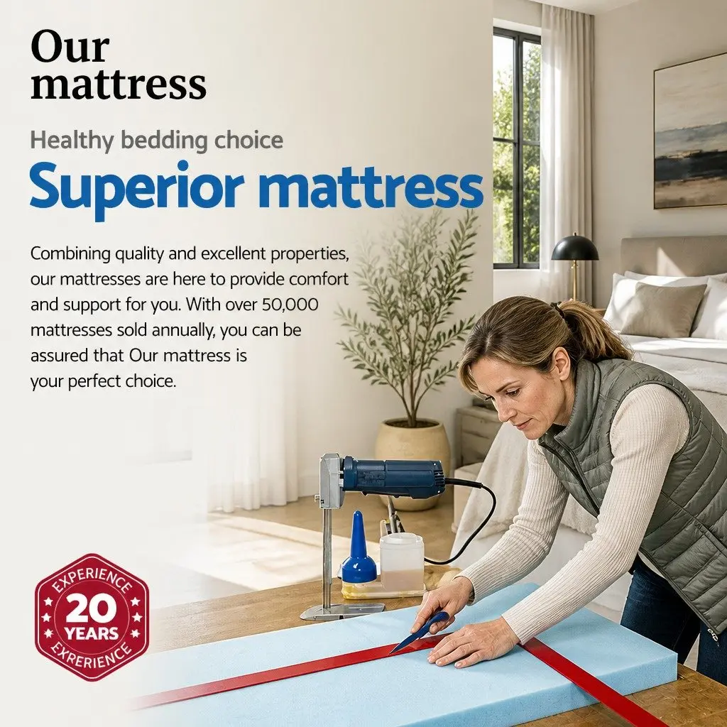 Double Mattress Euro Top 34cm Medium Firm Pocket Spring Bamboo Charcoal Cover