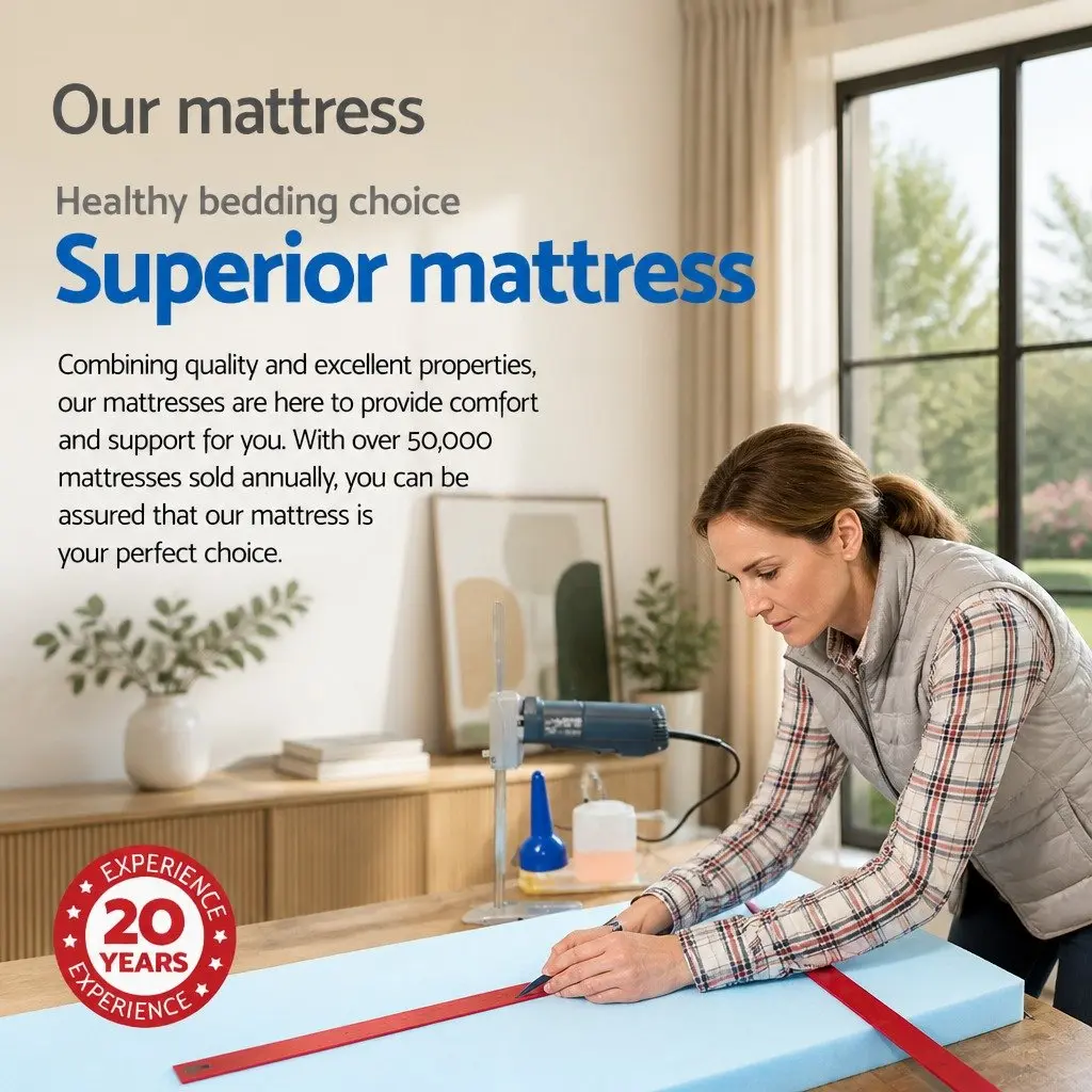 King Size Mattress Medium-Firm 34cm Bamboo Charcoal Pocket Spring Euro Top