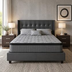 Queen Mattress with 34cm Thickness and Medium Firmness
