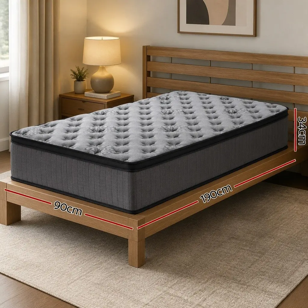 34cm Euro Top Mattress for Better Sleep