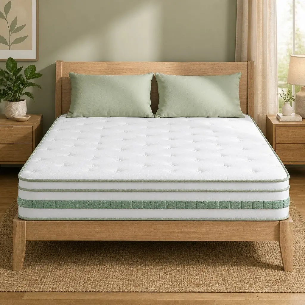 Double Mattress Euro Top 20cm Foam Pocket Spring Medium Firm Support