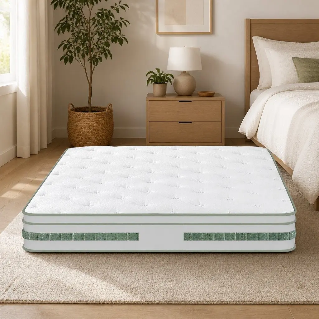 Double Mattress Euro Top 20cm Foam Pocket Spring Medium Firm Support
