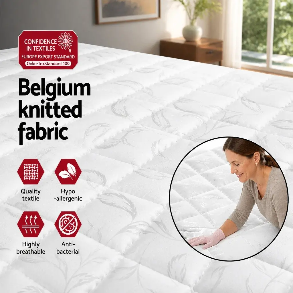 Double Mattress 16cm Bonnell Spring Firm Support Quilted Top Bed Sleep