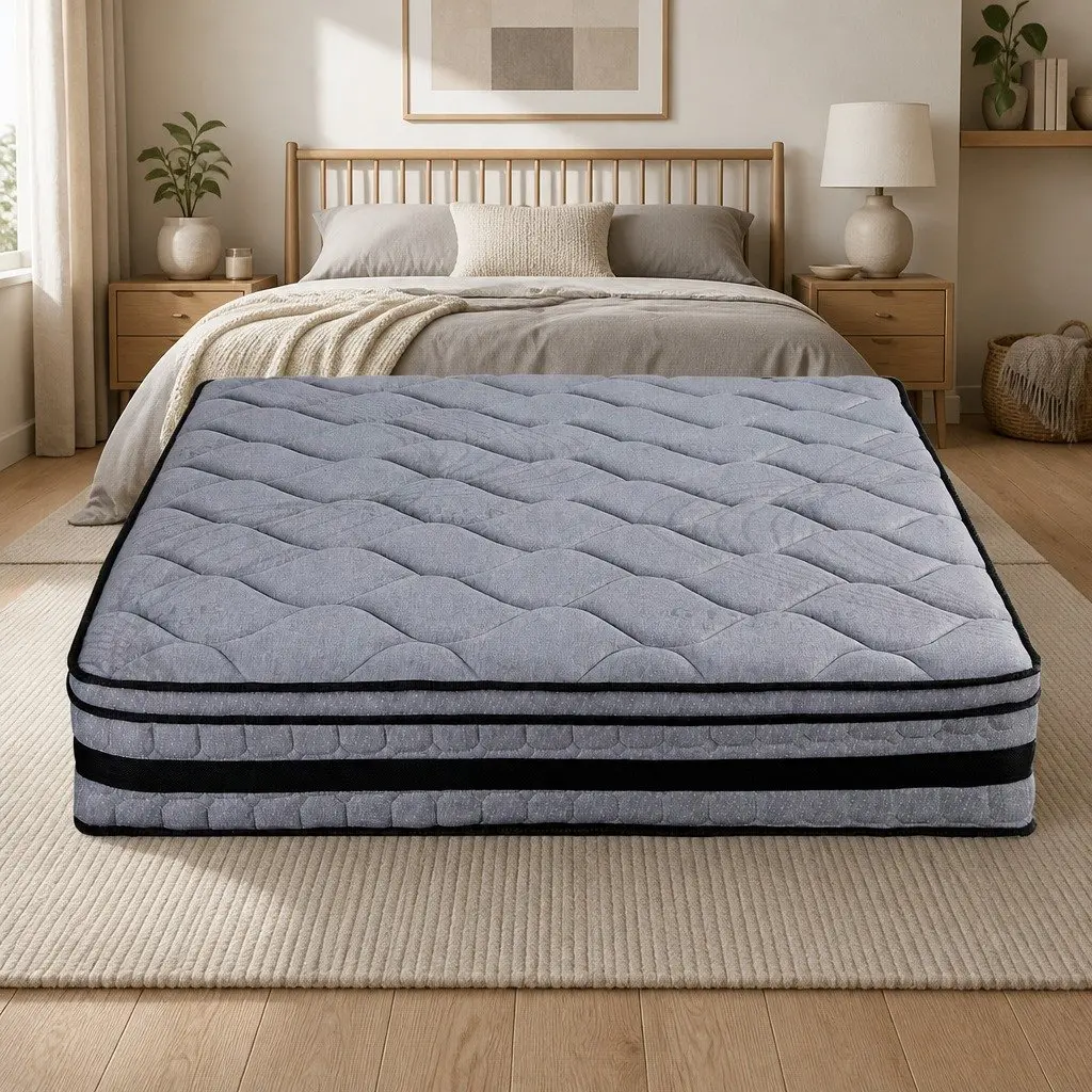 King Size Hybrid Mattress Euro Top 34cm Medium Firm Support