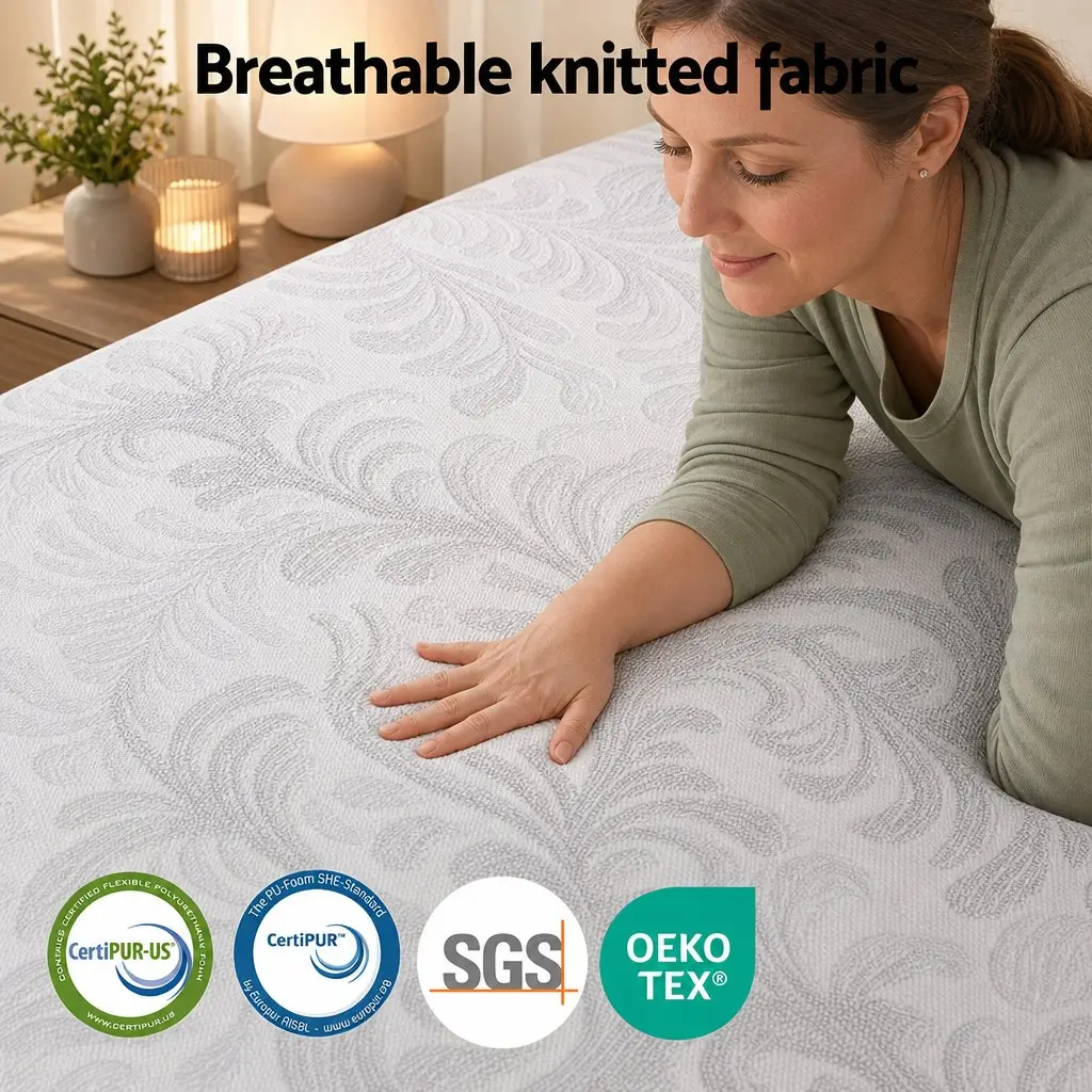 King Size Mattress Dual-Zone Flippable 37cm Adjustable Firmness Cooling Gel