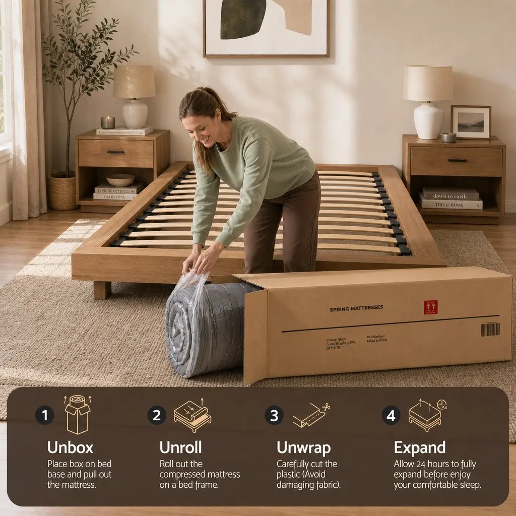 King Size Mattress Dual-Zone Flippable 37cm Adjustable Firmness Cooling Gel