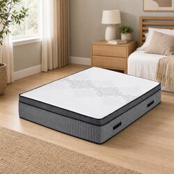 Queen Mattress 37cm with Adjustable Comfort for Everyone