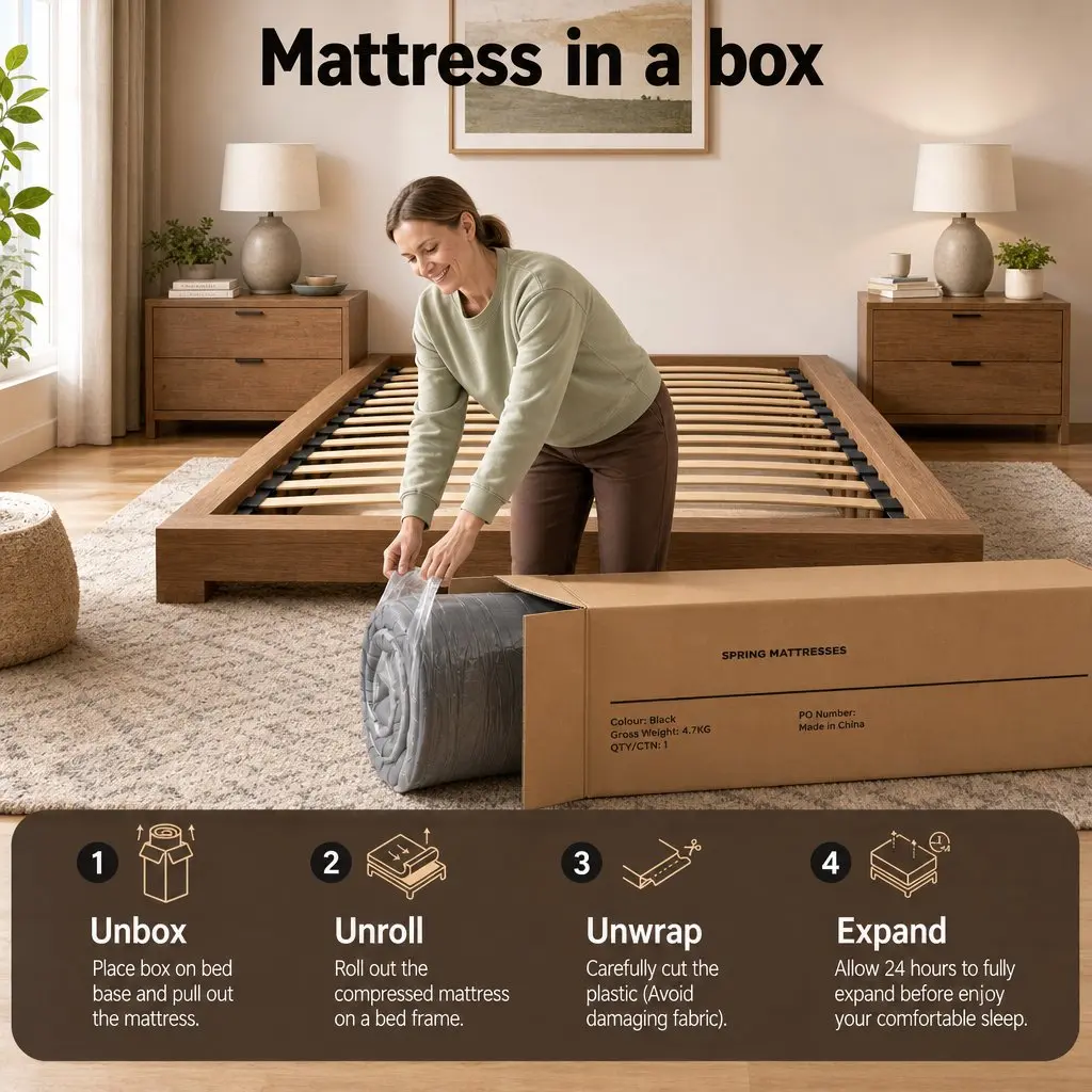 Queen Mattress Dual Zone Flippable 37cm 4-in-1 Adjustable Firmness Memory Foam