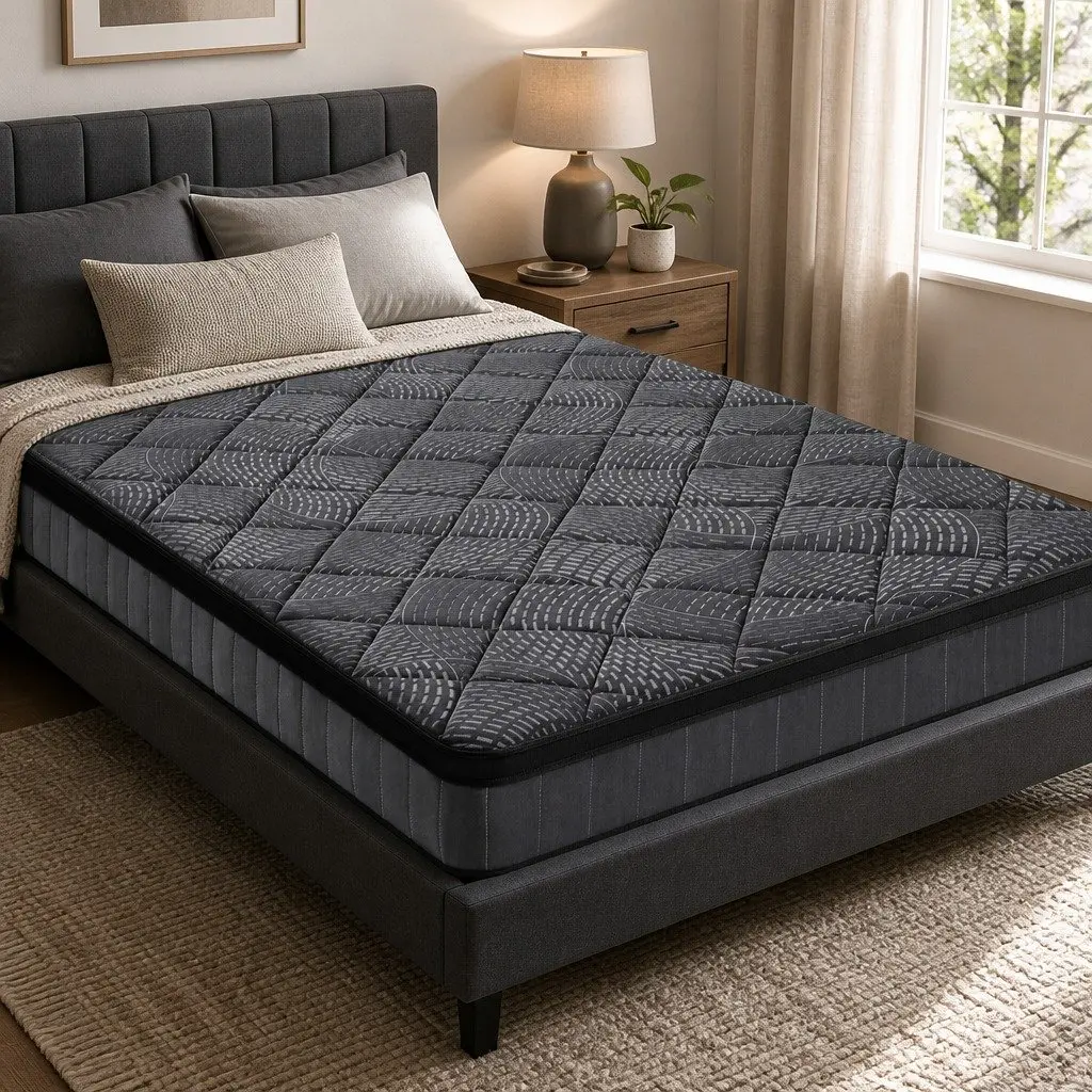 Double Mattress 25cm Pocket Spring Latex Euro Top Medium Firm Support Bed