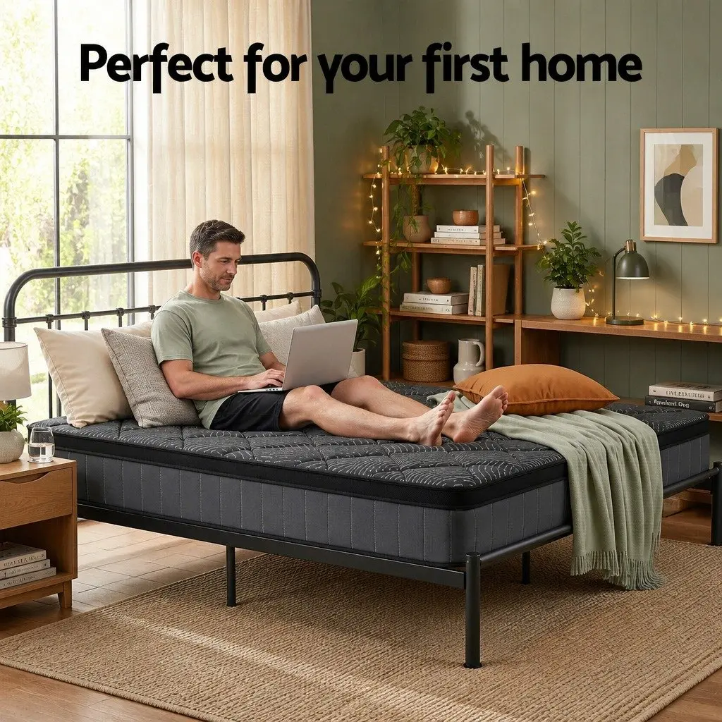 King Size Mattress 25cm Pocket Spring Latex Euro Top Medium Firm Support Bed