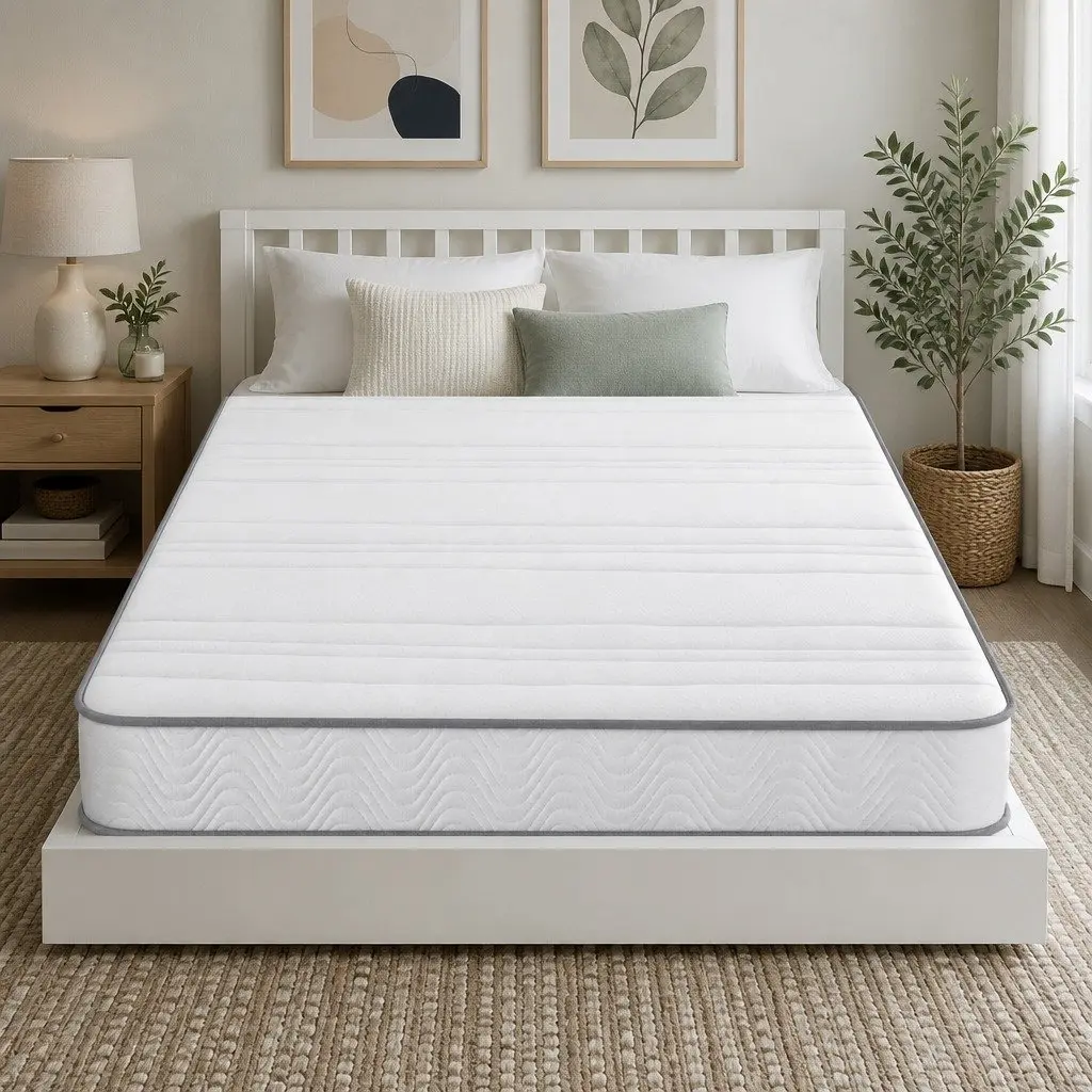 King Single Mattress 20cm Egg-Crate Foam Pocket Spring Tight Top Medium-Firm
