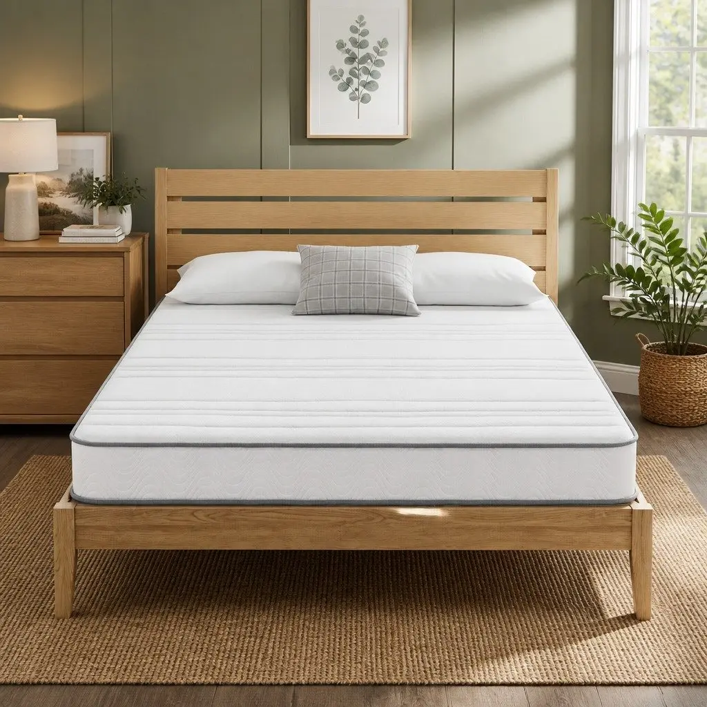 King Size Mattress Medium-Firm 20cm Egg-Crate Foam Pocket Spring Tight Top