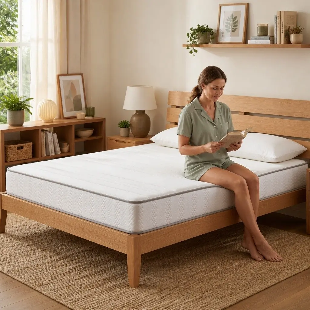King Size Mattress Medium-Firm 20cm Egg-Crate Foam Pocket Spring Tight Top
