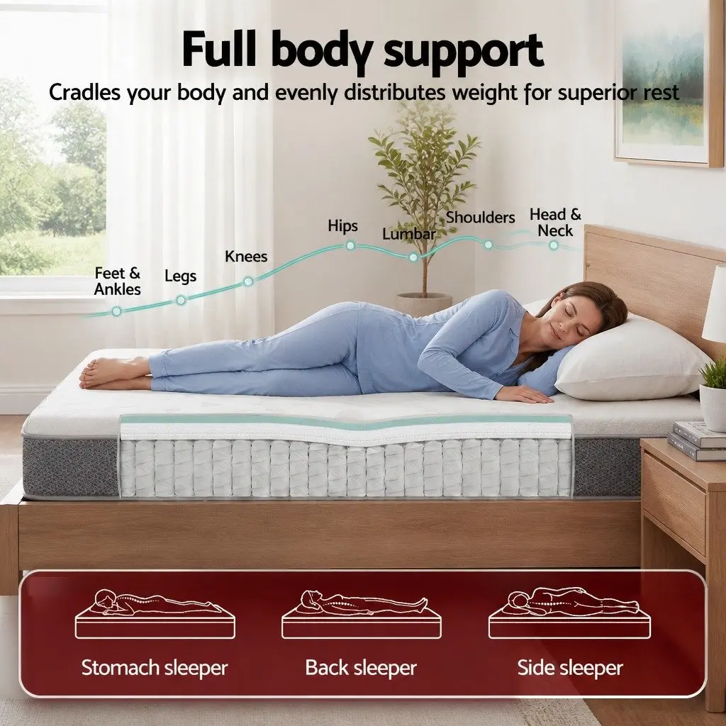 Double Mattress Reversible Foam 23cm Adjustable Firmness Medium