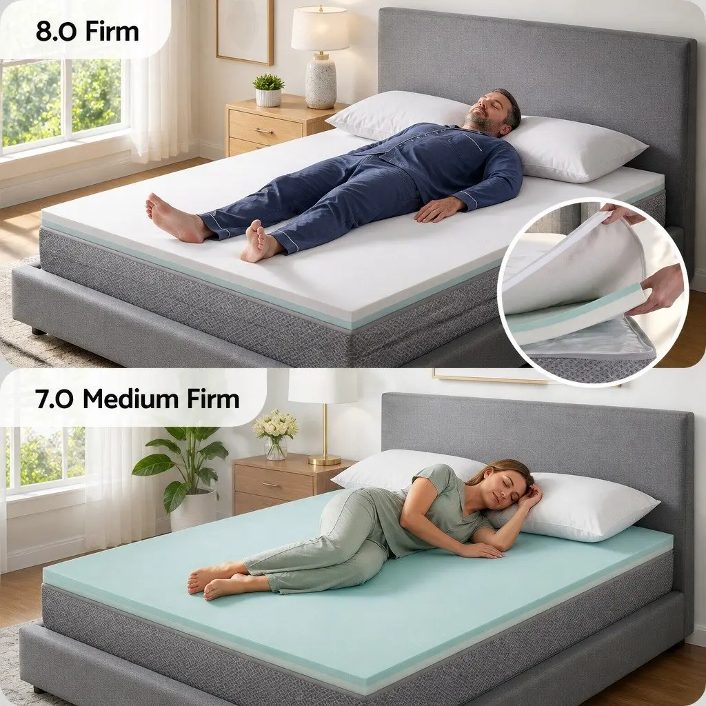 Queen Mattress Reversible Foam Dual Firmness Pocket Spring 23cm
