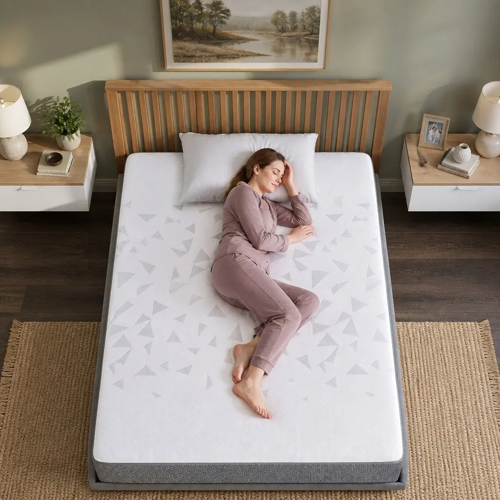 Single Mattress Reversible Foam 23cm Pocket Spring Medium Firm Support