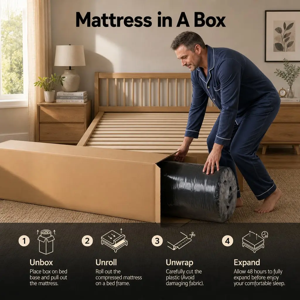 King Single Hybrid Mattress Cooling Gel Memory Foam Pocket Spring Support 34cm