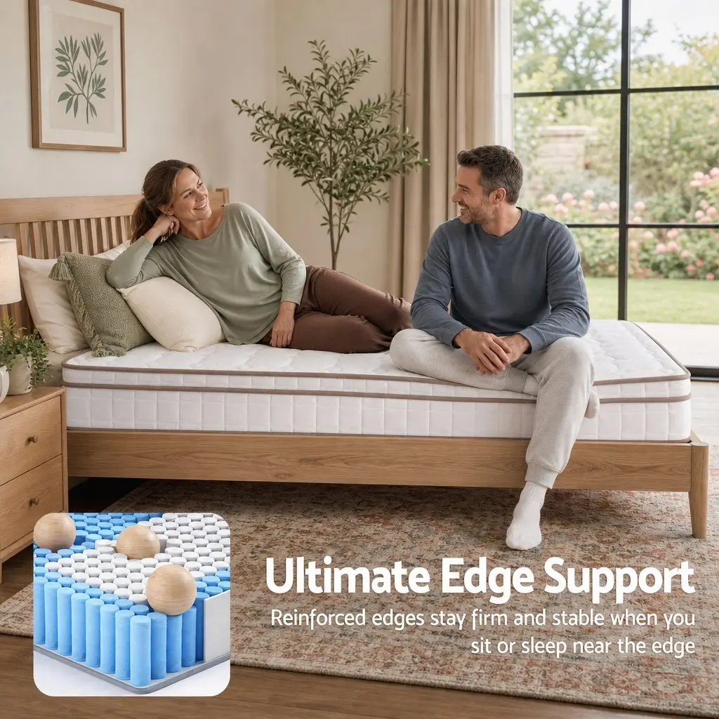 Double Mattress Firm Pocket Spring 20cm Breathable Support