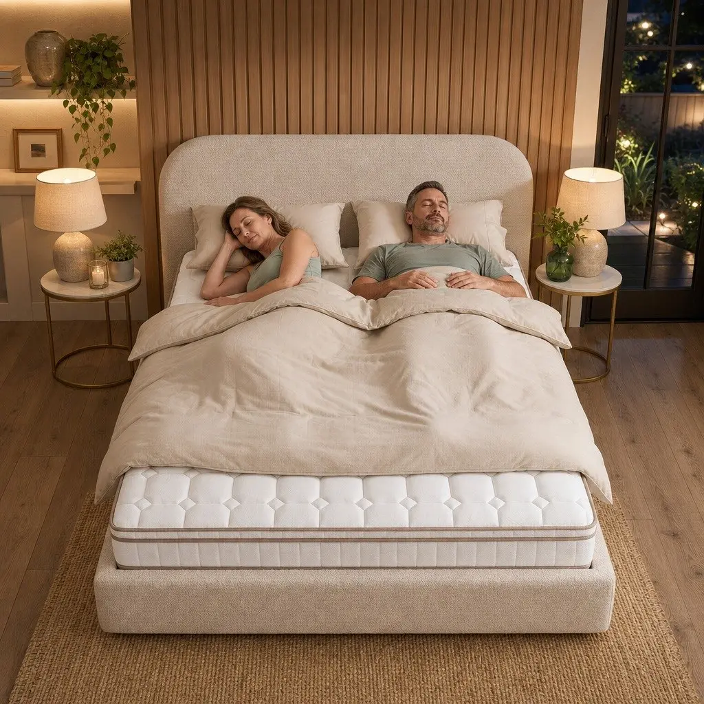 King Size Mattress Firm 20cm Pocket Spring White Bedroom Guest Room
