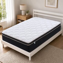 King Single Mattress 35cm Firm Copper Memory Foam 7-Zone Pocket Spring Edge