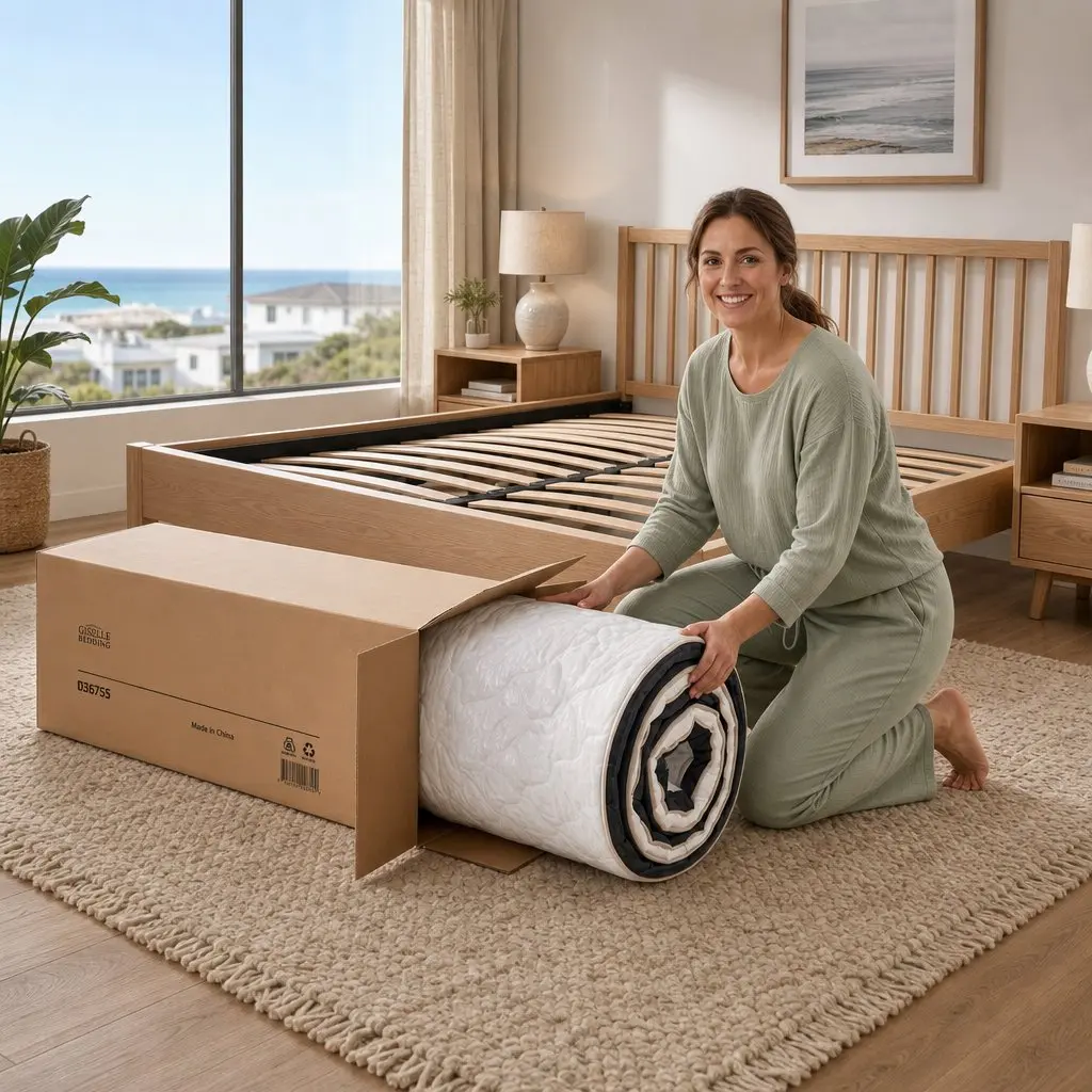 King Size Mattress Firm Copper Infused Memory Foam 35cm Pocket Spring Euro Top