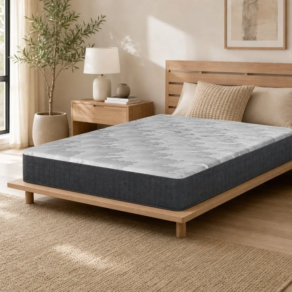 Double Mattress with Breathable Fabric and 5-Zone Support