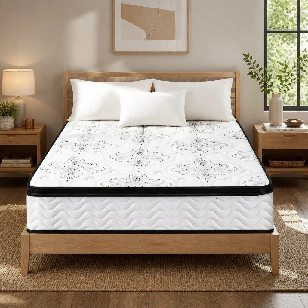 King Size Mattress 30cm Pocket Spring Euro Top Medium Firm Foam Bed