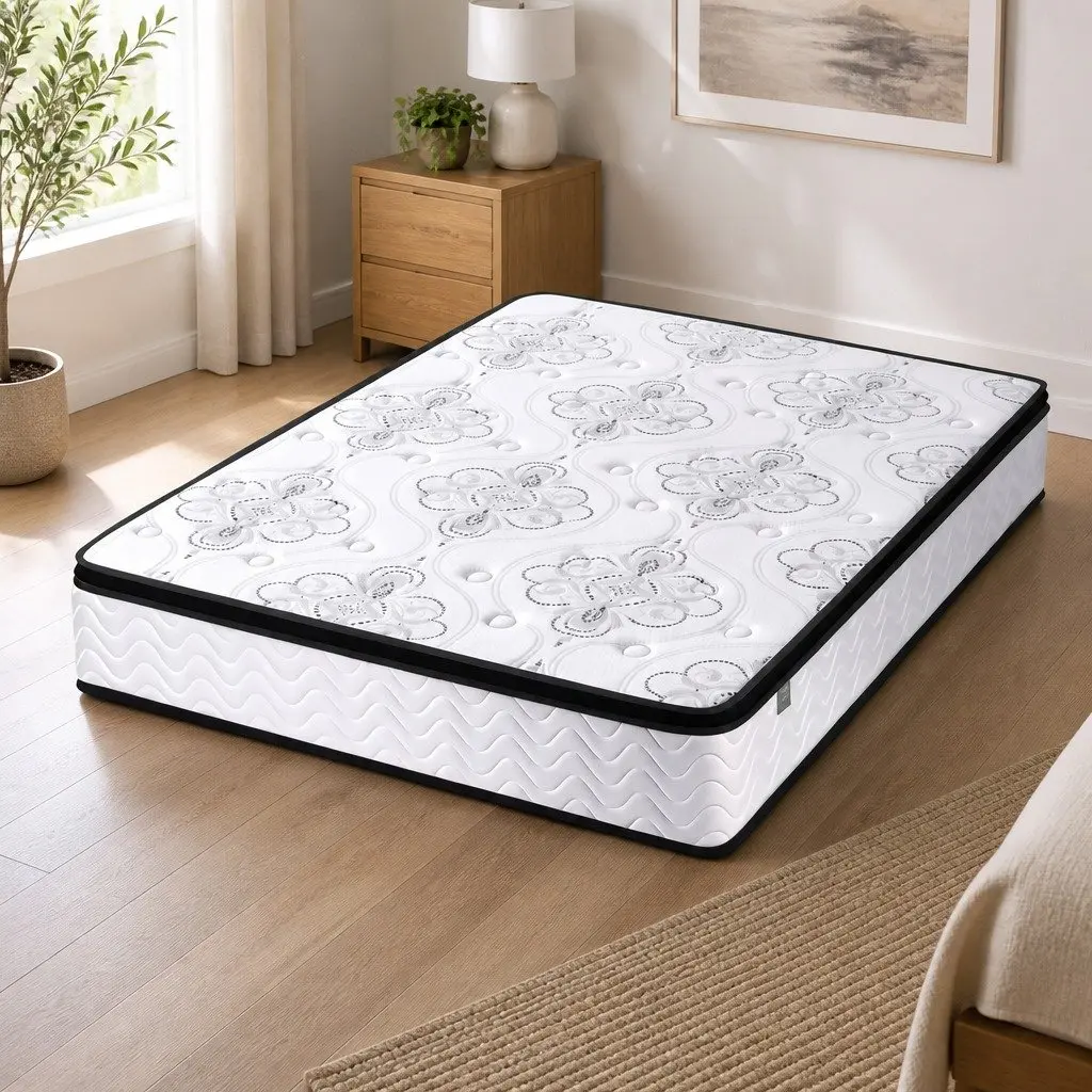 King Size Mattress 30cm Pocket Spring Euro Top Medium Firm Foam Bed