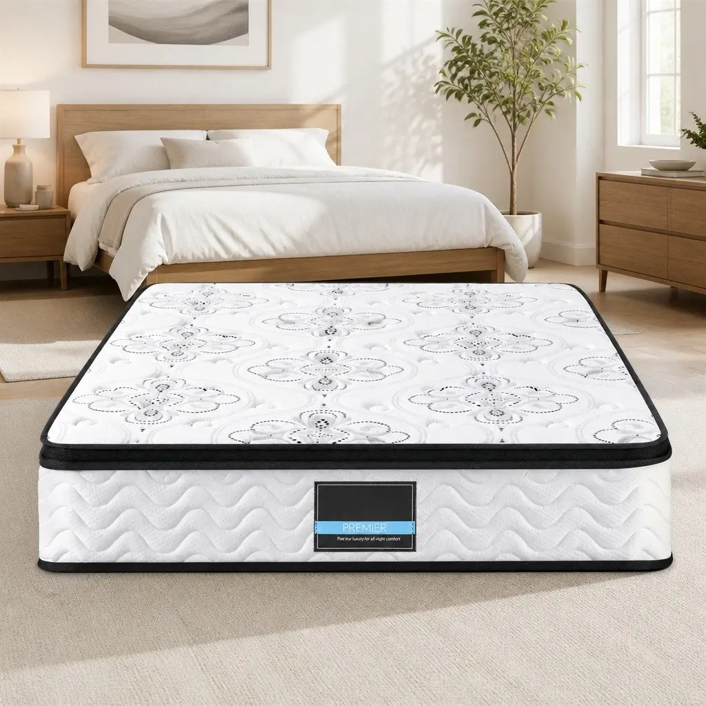 King Size Mattress 30cm Pocket Spring Euro Top Medium Firm Foam Bed