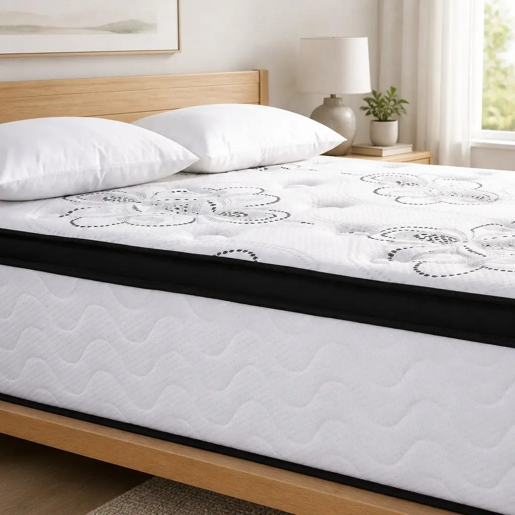King Size Mattress 30cm Pocket Spring Euro Top Medium Firm Foam Bed