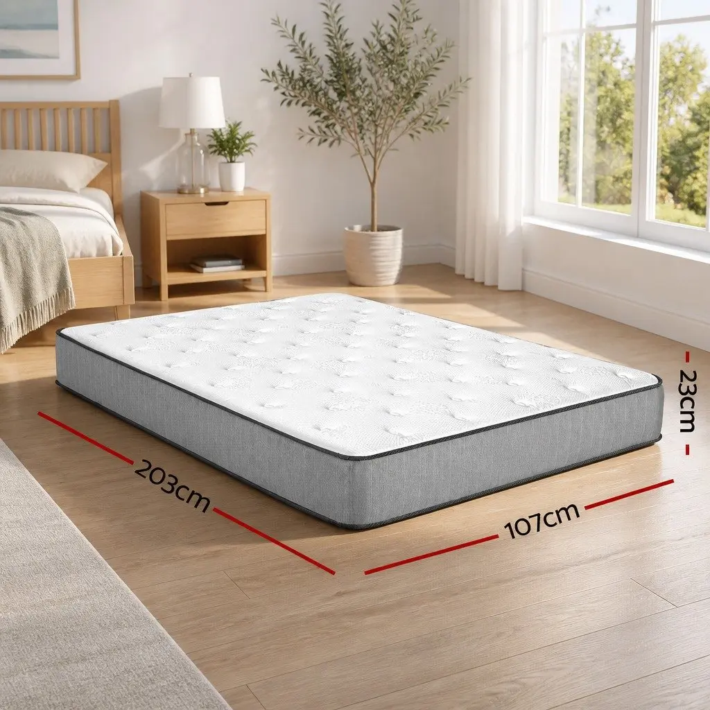 King Single Mattress 23cm Extra Firm Support Tight Top Hypoallergenic Bedding