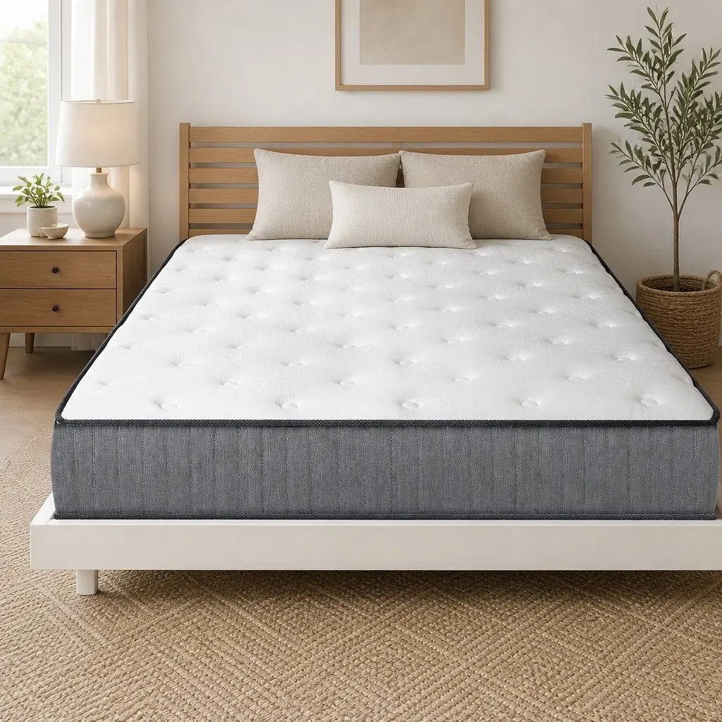 Queen Mattress Extra Firm 23cm Hypoallergenic Dust Mite Resistant