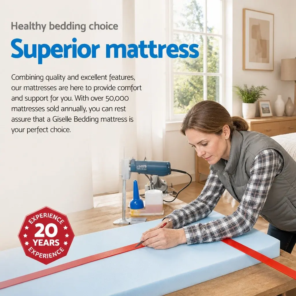 Double Mattress 24cm Ultra Firm Tight Top Pocket Spring Grey