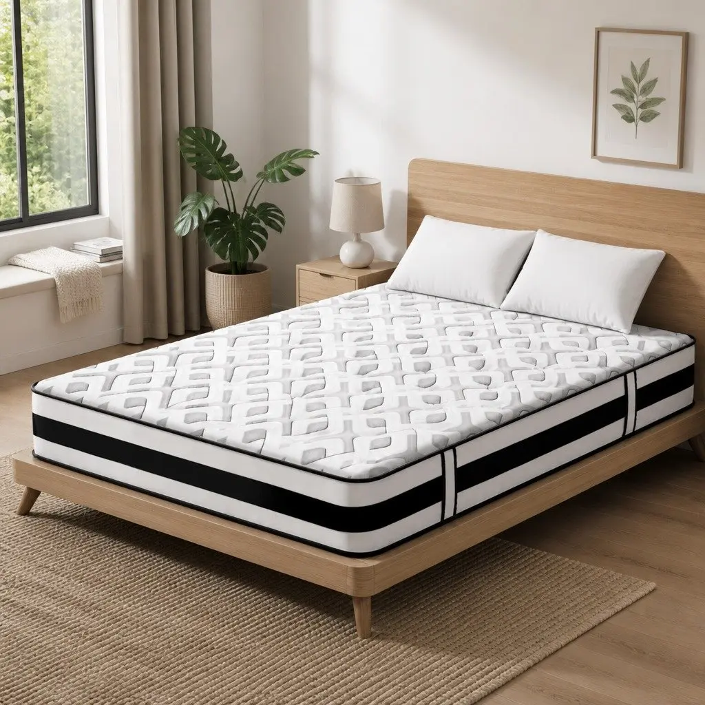 King Mattress Ultra Firm 24cm Pocket Spring Support Grey