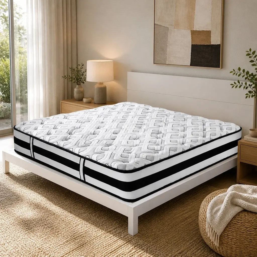 King Mattress Ultra Firm 24cm Pocket Spring Support Grey