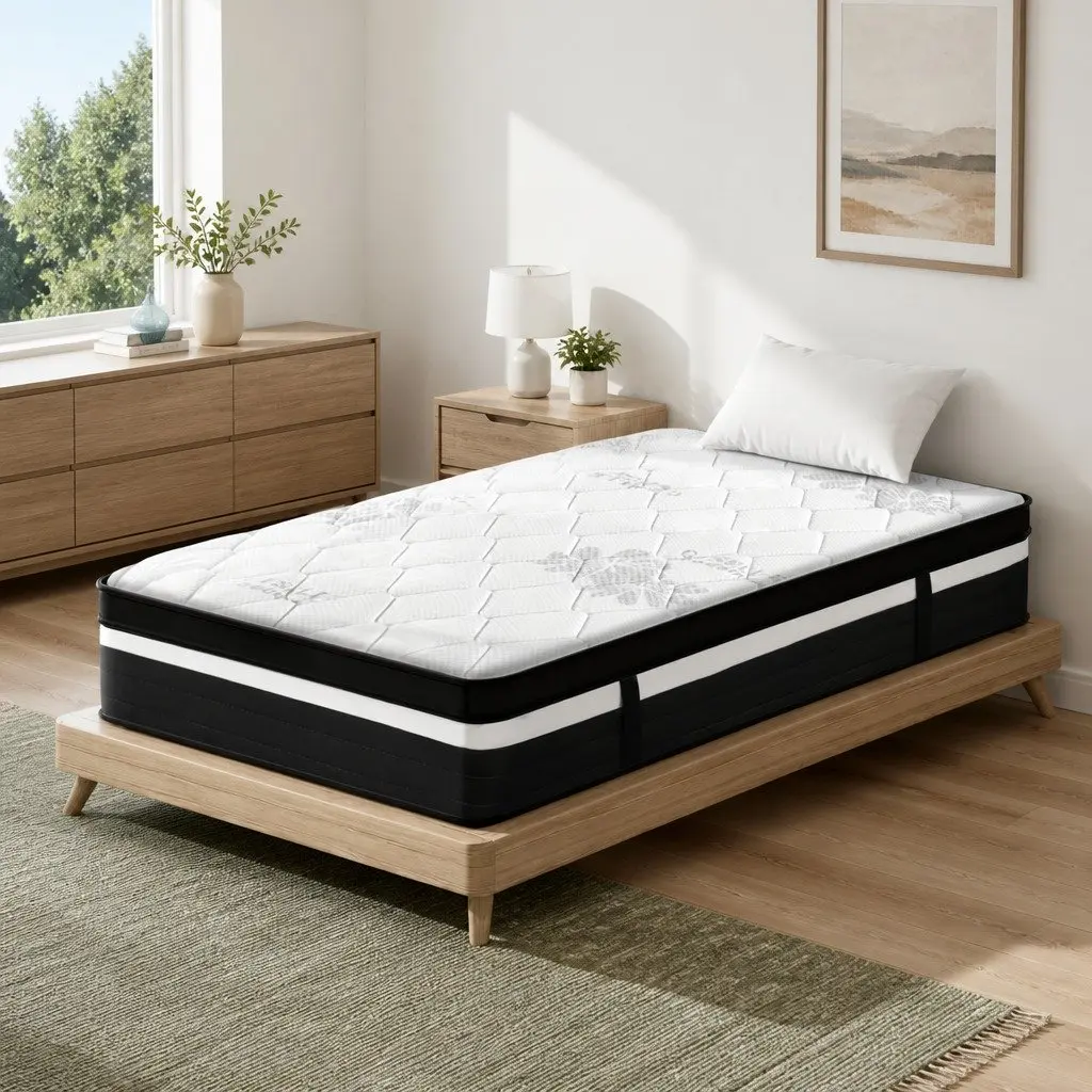 King Single Mattress Extra Firm 28cm Hypoallergenic Pocket Spring Support