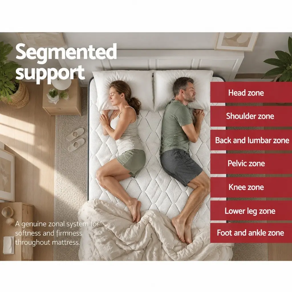 King Single Mattress Extra Firm 28cm Hypoallergenic Pocket Spring Support