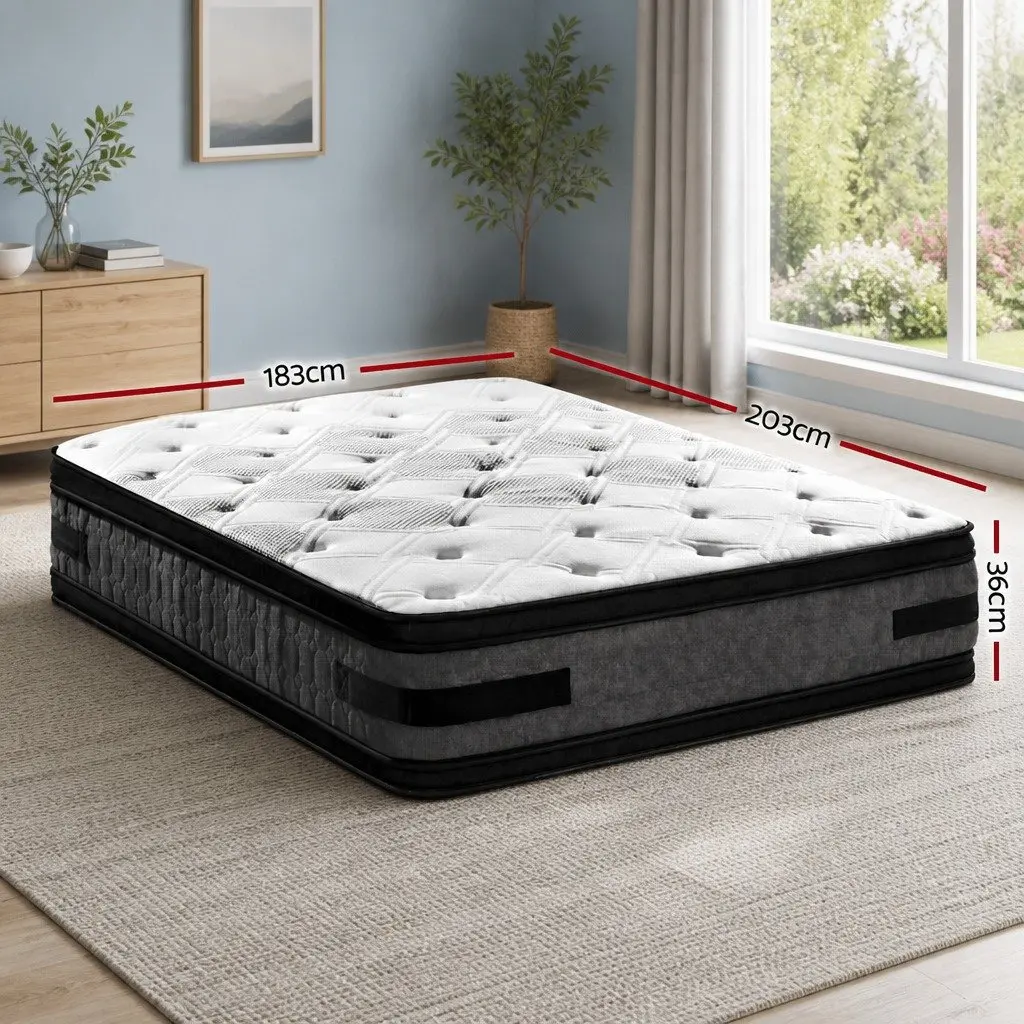 King Size Mattress Double-Sided Flippable 36cm Thick Cool Gel Memory Foam