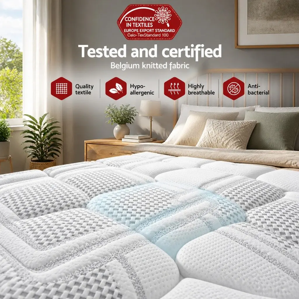 Queen Mattress 36cm Thick Cool Gel Memory Foam Flippable Double-Sided Bed