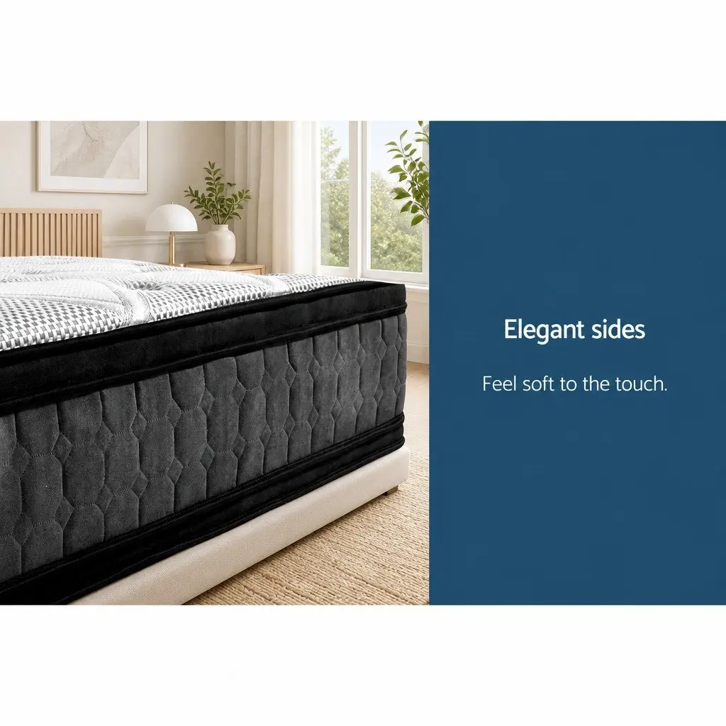 Queen Mattress 36cm Thick Cool Gel Memory Foam Flippable Double-Sided Bed