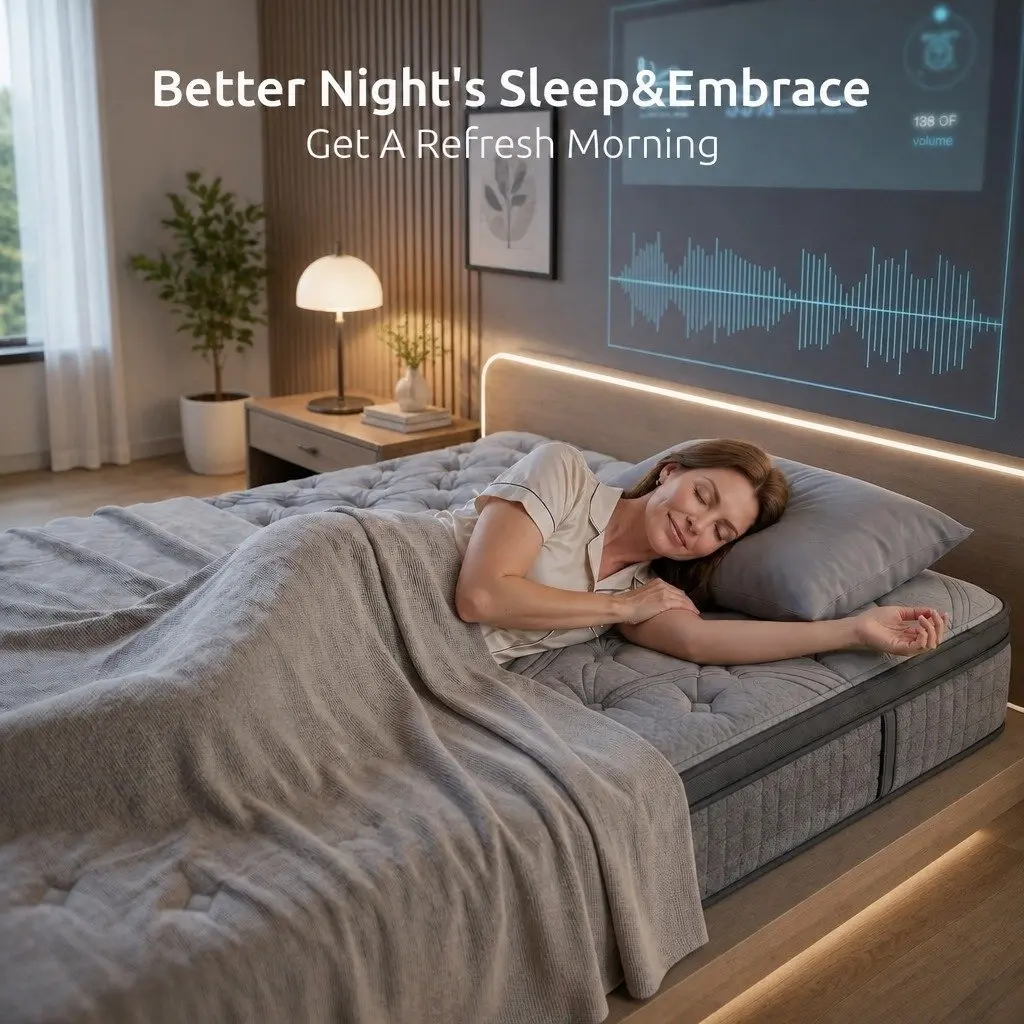 King Single Mattress 33cm 8.0 Extra Firm 7-Zone Pocket Spring Dual-Row Edge