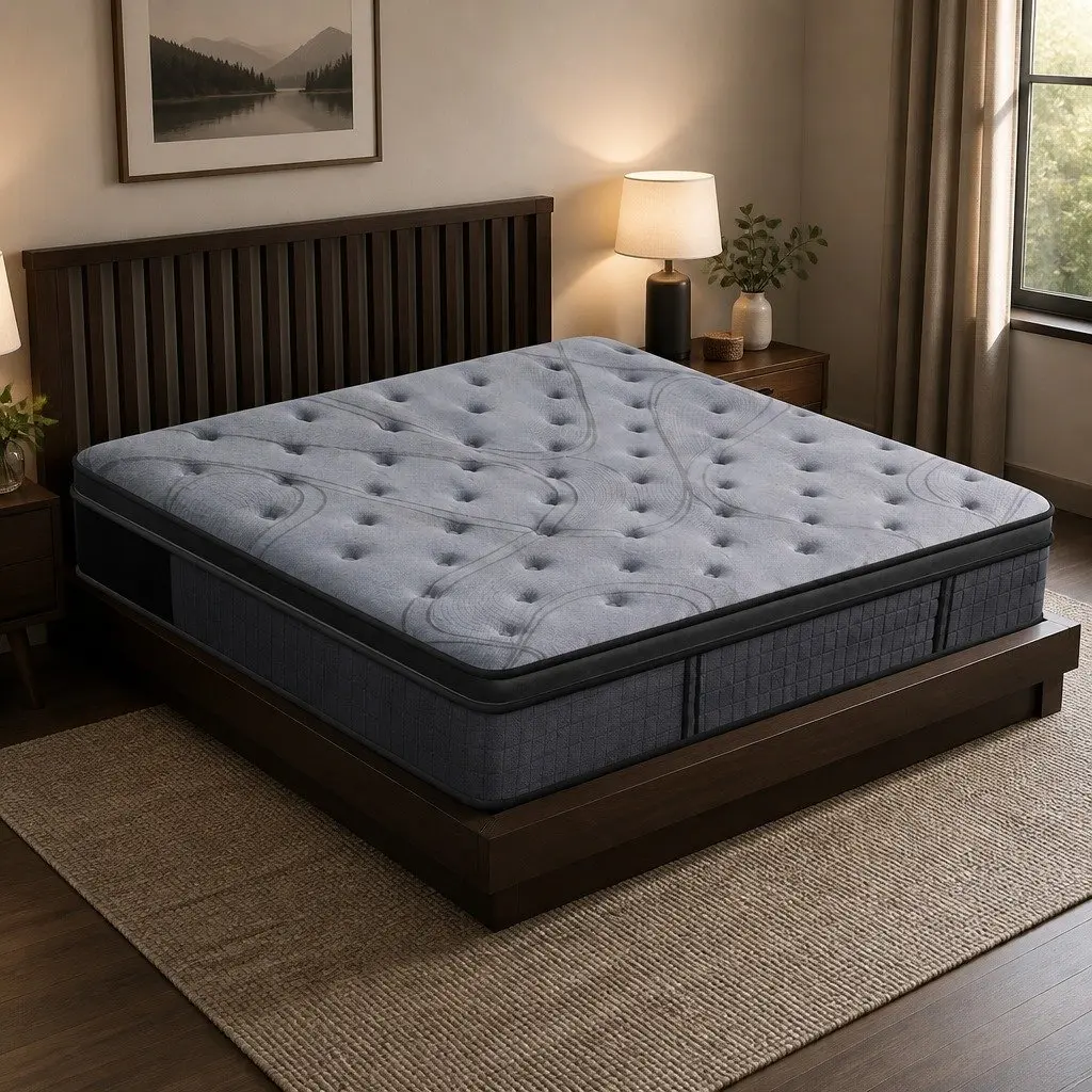 Double Mattress 33cm 7-Zone Pocket Spring 8.0 Extra Firm Dual-Row Edge Support