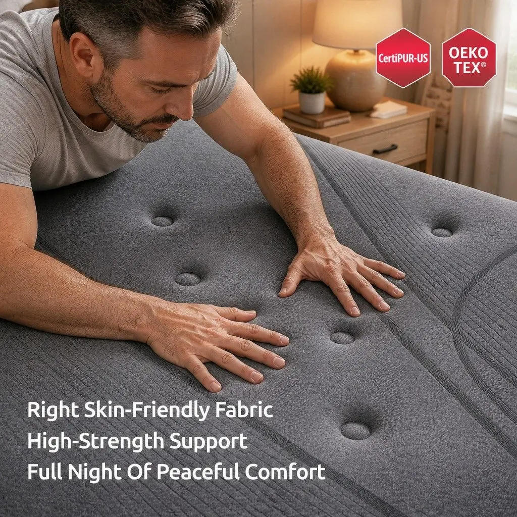 Double Mattress 33cm 7-Zone Pocket Spring 8.0 Extra Firm Dual-Row Edge Support
