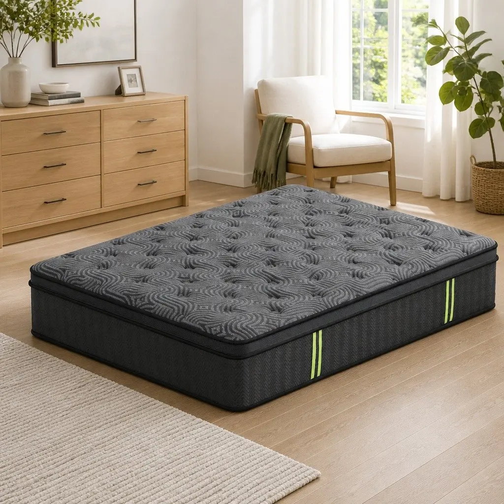 Queen Mattress 34cm Hybrid Pocket Spring Gel Memory Foam 5-Zone Support Bed