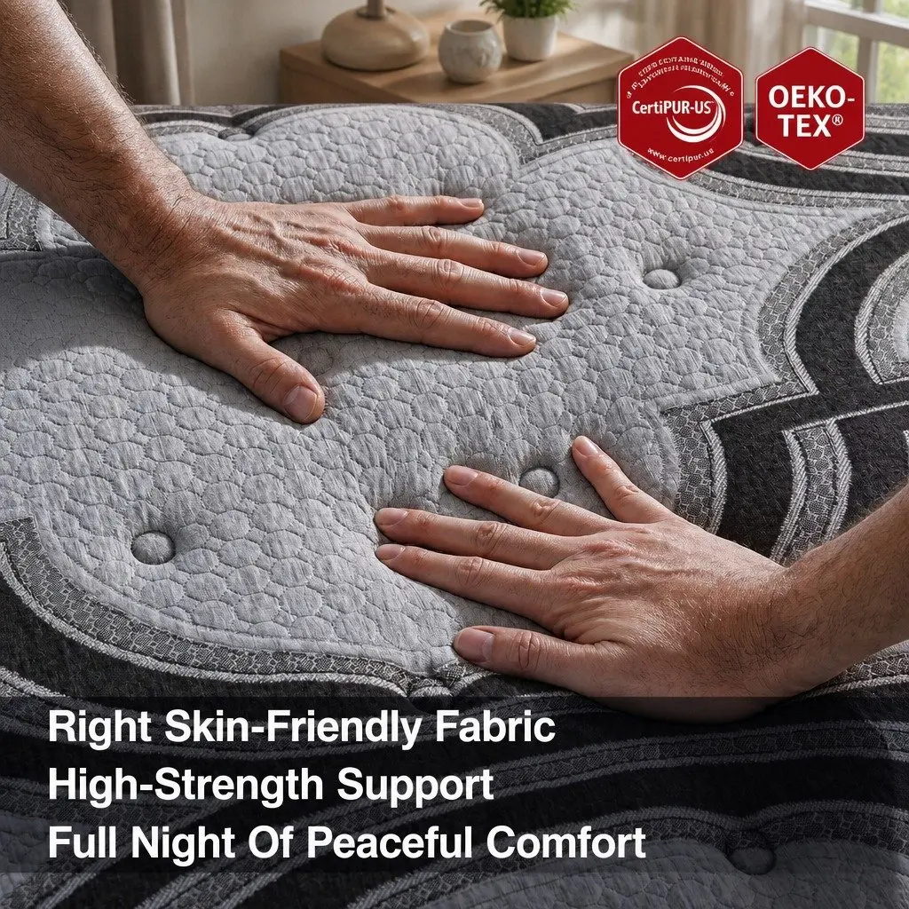 Double Mattress 34cm 5-Zone Pocket Spring Latex Memory Foam Firm Support