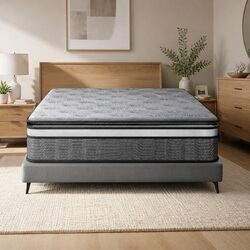 Pocket Spring Queen Mattress with Bamboo Knitted Cover