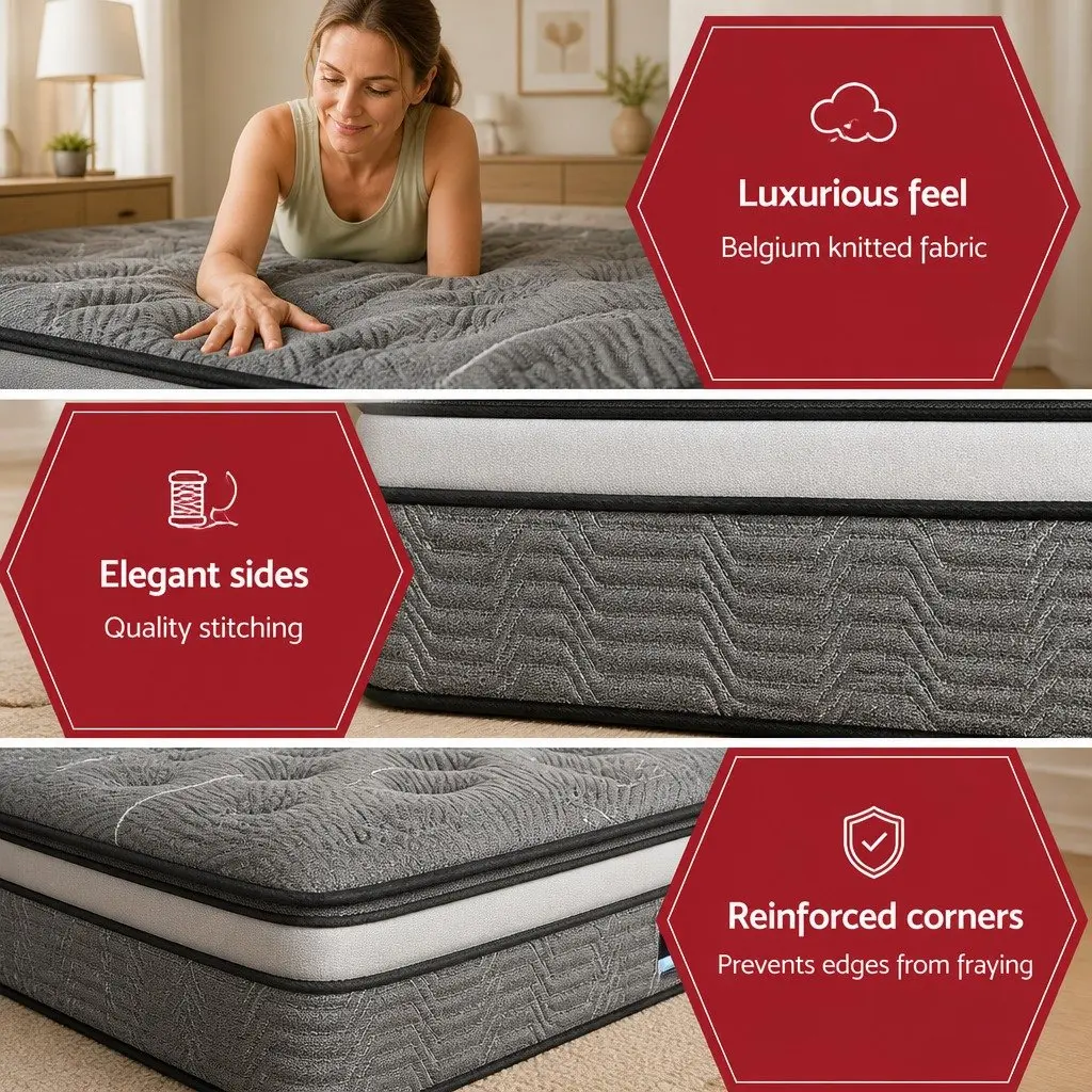 Pocket Spring Queen Mattress with Bamboo Knitted Cover
