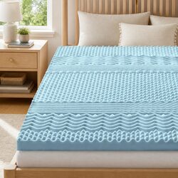 Friendly King Size Memory Foam Mattress Topper 7-Zone 5cm