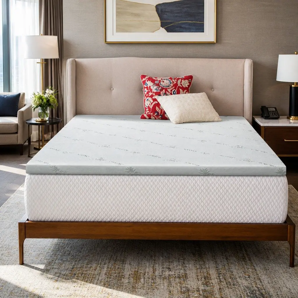 Memory Foam Mattress Topper Gel-Infused Cool Sleep Queen 5cm